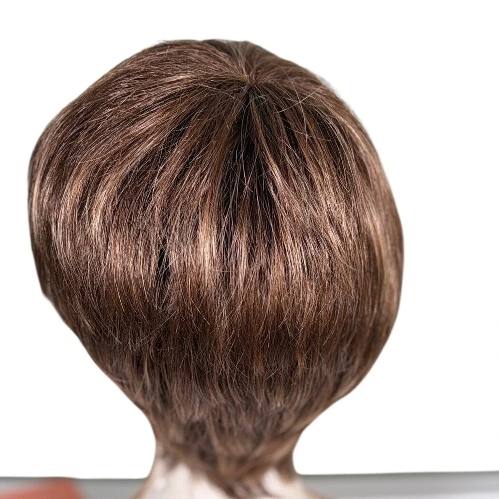 Henry Margu Petite Faith Synthetic Wig 8/14H Brown NWT Pixie‎ Cut